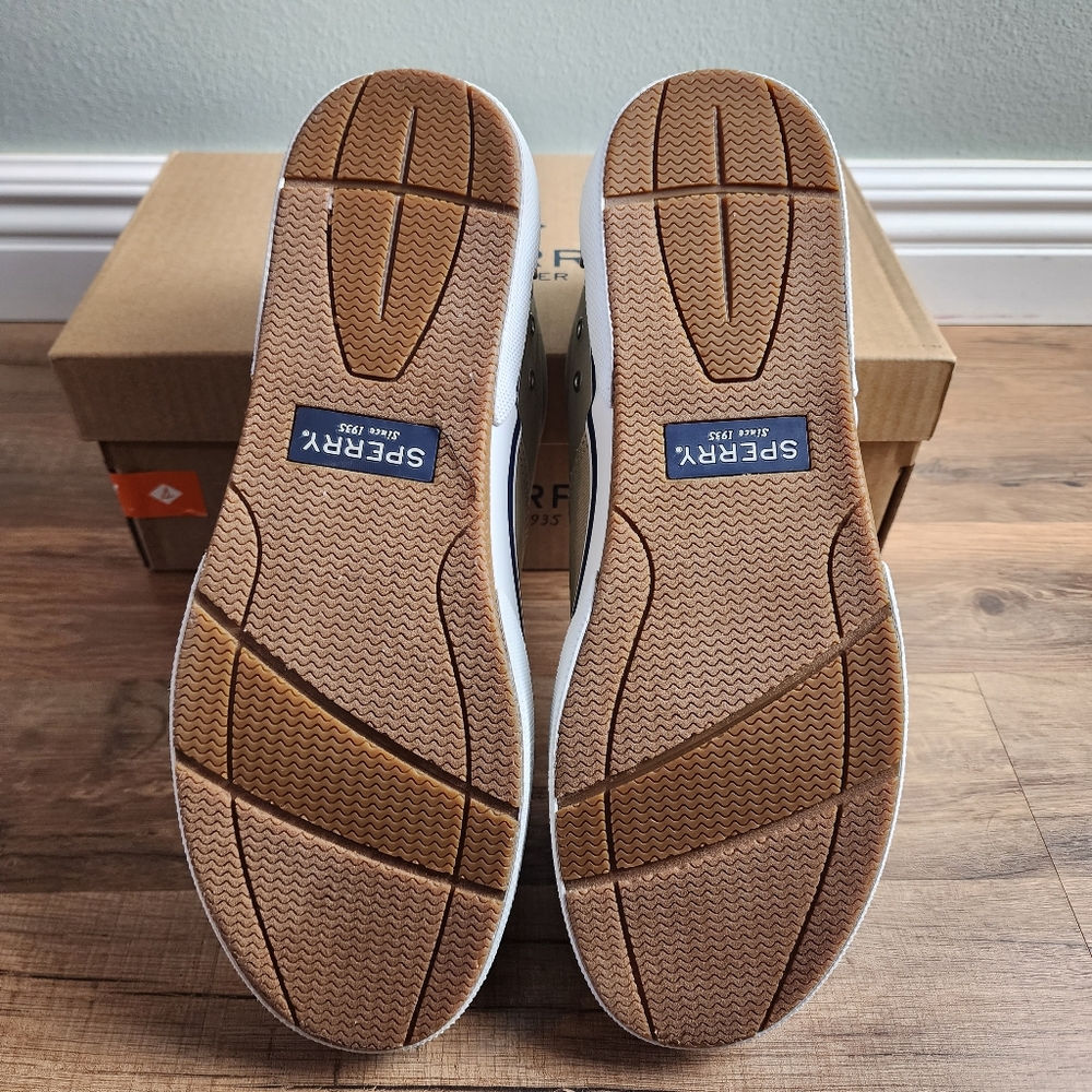 ❗️NWT❗️Sperry Men's Halyard CVO Khaki Seaker Size 12 - Picture 12 of 13